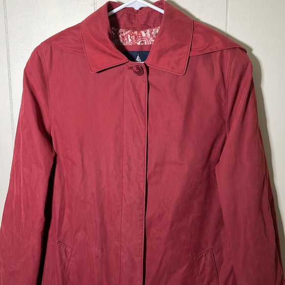 London Fog Red Women’s Classic Trench Coat - Picture 2 of 12